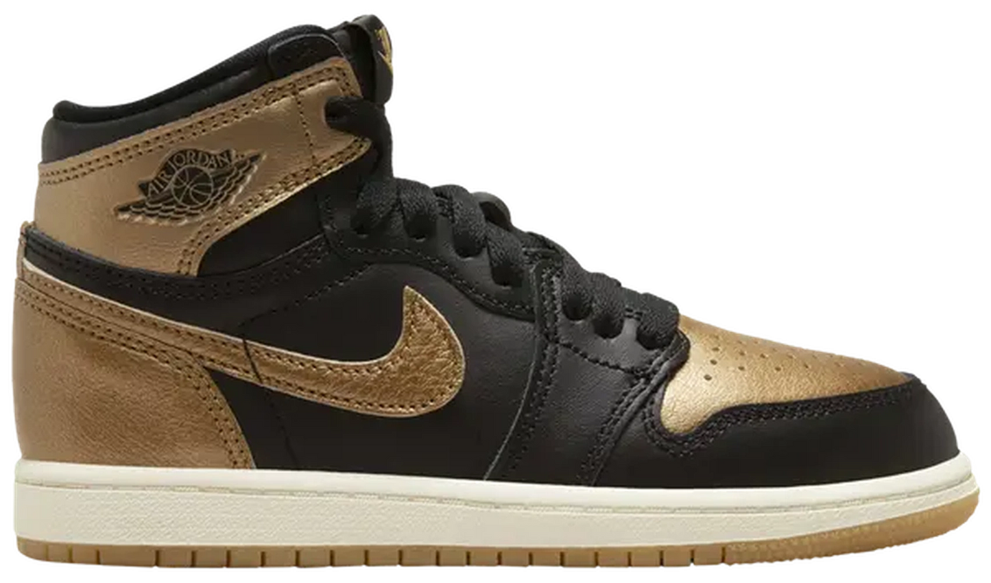 Jordan 1 Retro High OG Black Metallic Gold (PS)