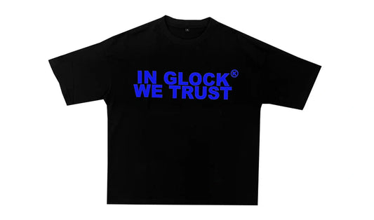 In Glock We Trust Black Blue