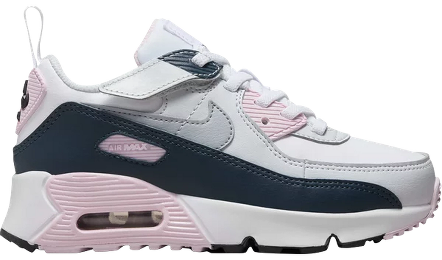 Air Max 90 EasyOn White Pink Foam Armory Navy Wolf Grey (PS)