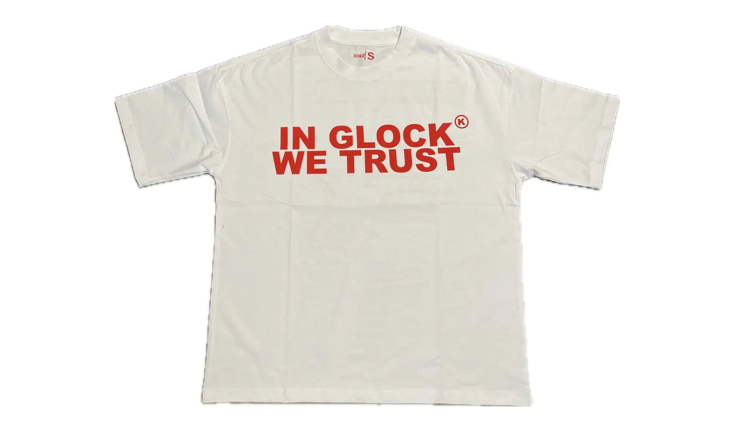 IN Glock We Trust White Red