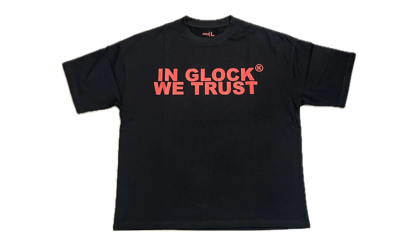 In Glock We Trust Black Red