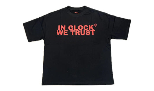 In Glock We Trust Black Red