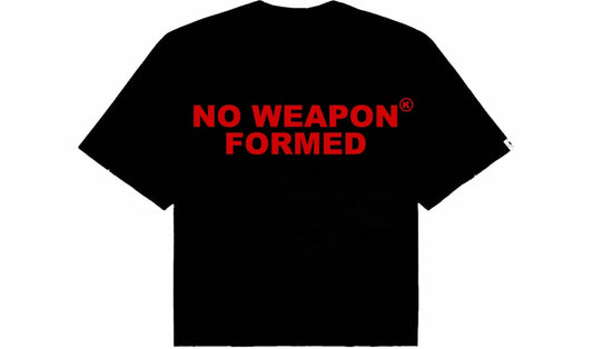 No Weapon Formed Black Red