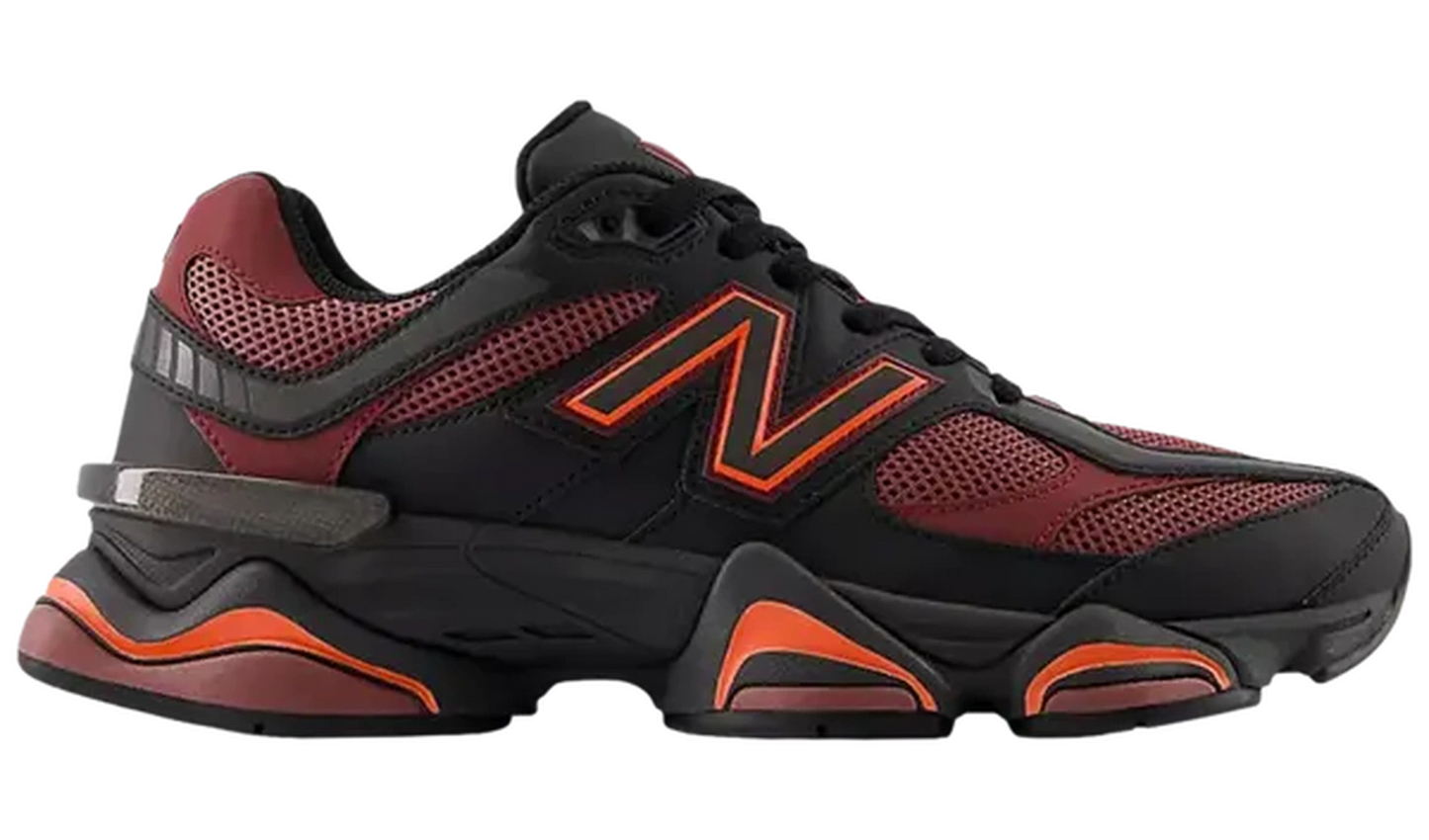 New Balance 9060 Black Washed Burgundy
