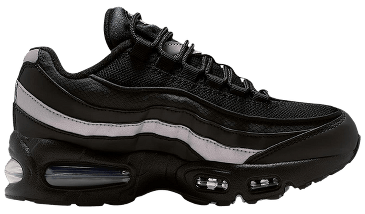 Air Max 95 Black White Metallic Silver (GS)