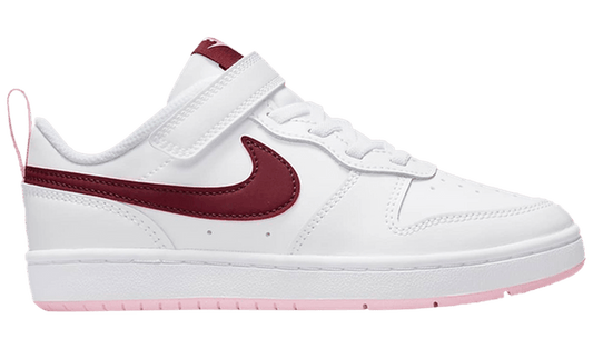Nike Court Borough Low 2 White Dark Beetroot (PS)